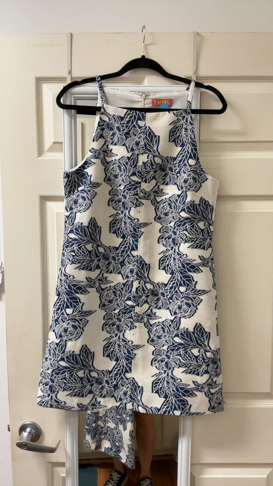 THML Midnight Bloom Embroidered Shift Dress | BLEU Boutique THML Midnight Bloom Embroidered Shift Dress | BLEU Boutique
