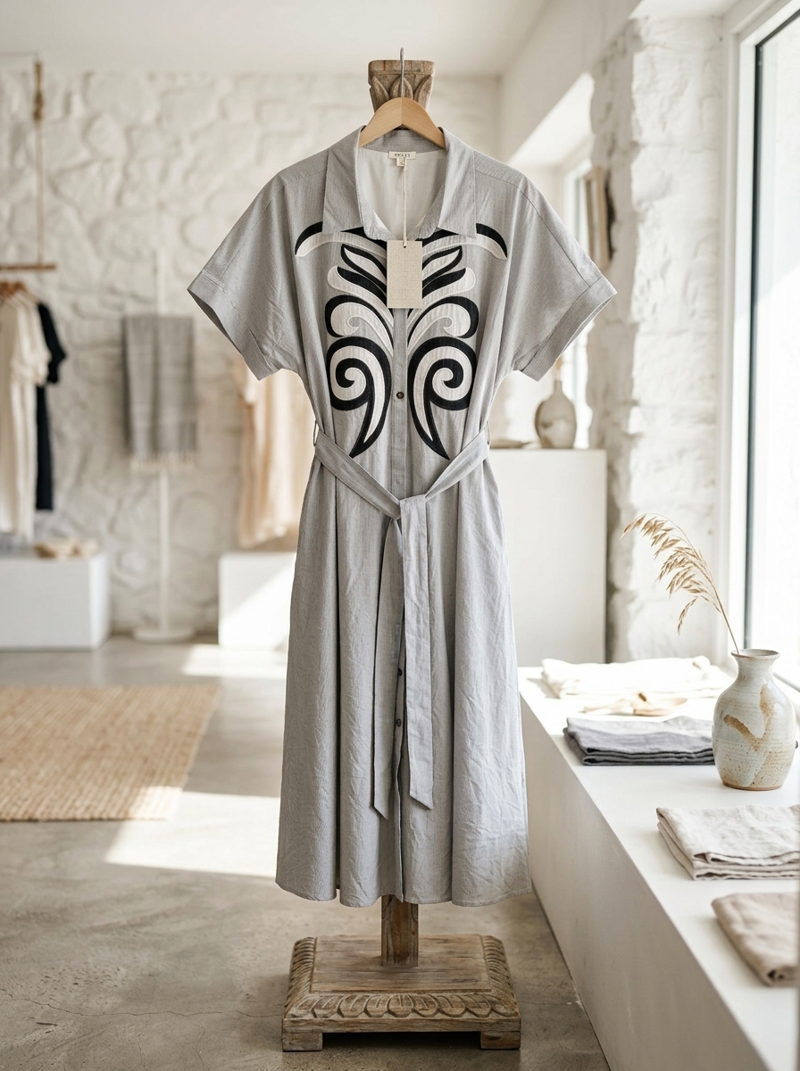 THML Midnight Bloom Embroidered Shift Dress | BLEU Boutique THML Midnight Bloom Embroidered Shift Dress | BLEU Boutique