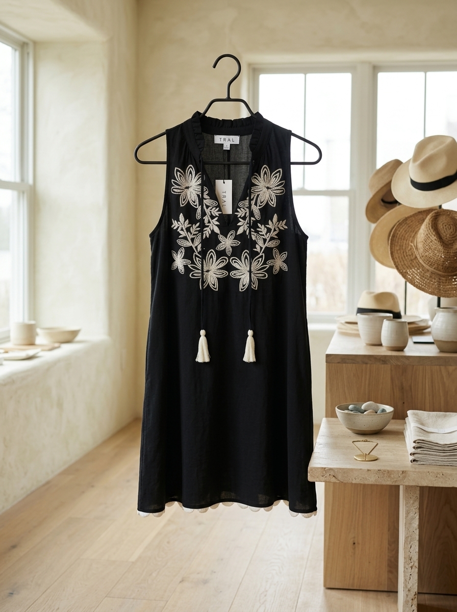 thml black embroidered dress THML Black Flutter Sleeve Knit Midi Dress